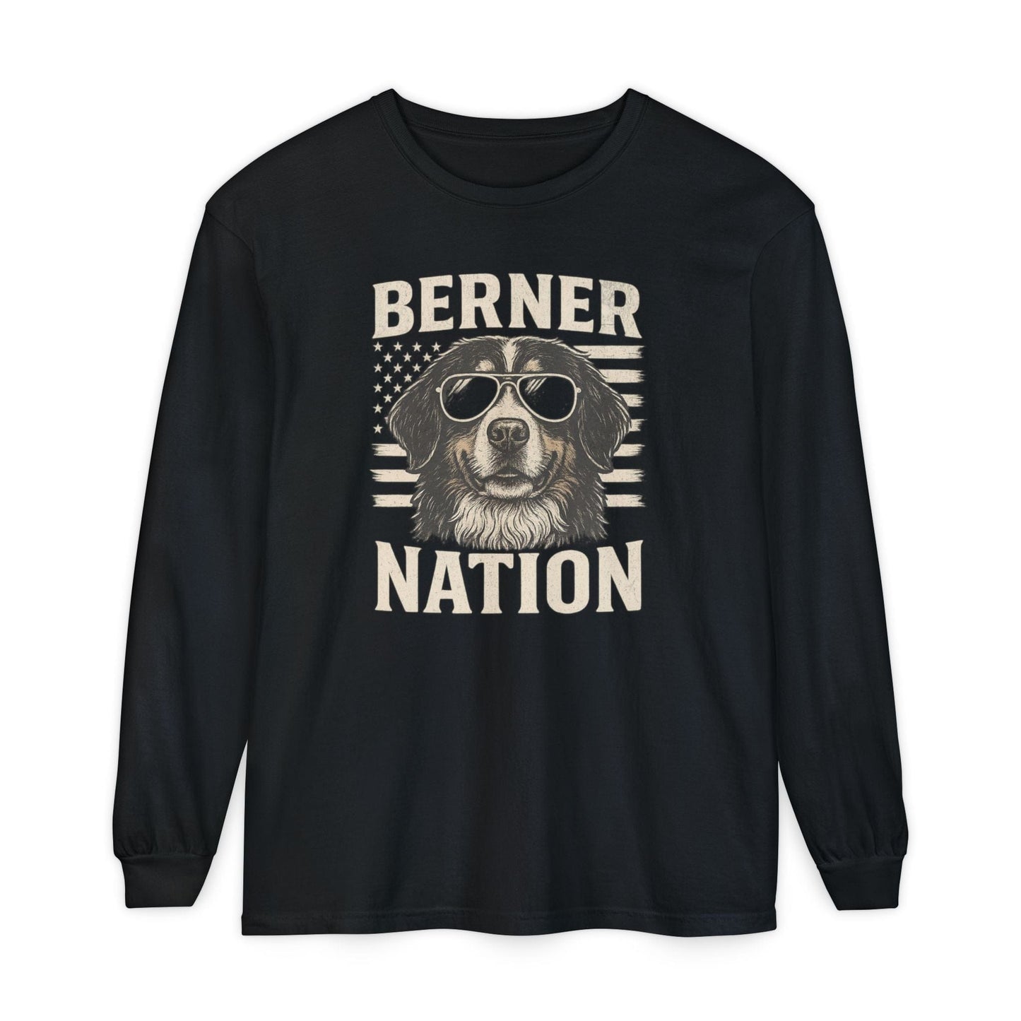 Bernese Mountain Dog Nation Long Sleeve Tee