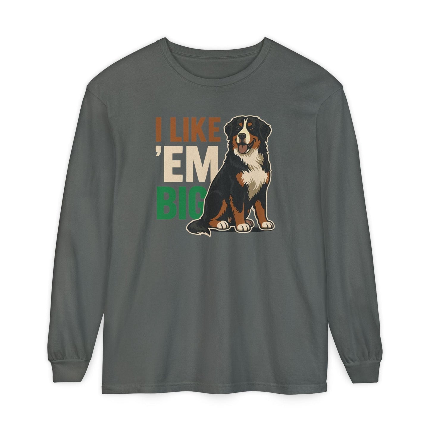 Bernese Mountain Dog Big Long Sleeve Tee