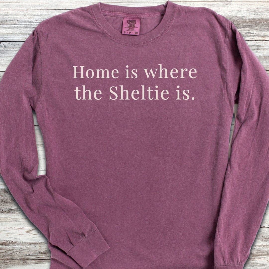 Shetland Sheepdog Home Long Sleeve Tee