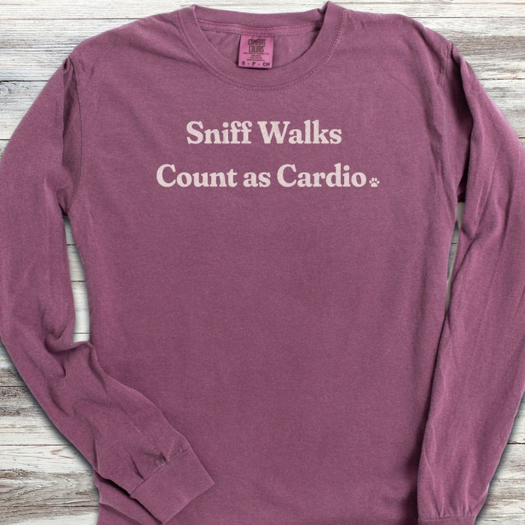 Sniff Walks are Cardio Long Sleeve Tee