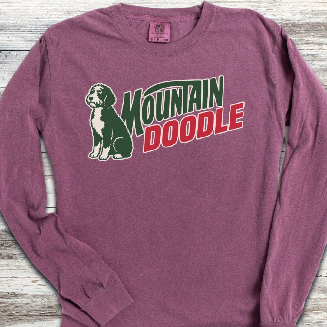 Bernedoodle Mountain Doodle Long Sleeve Tee