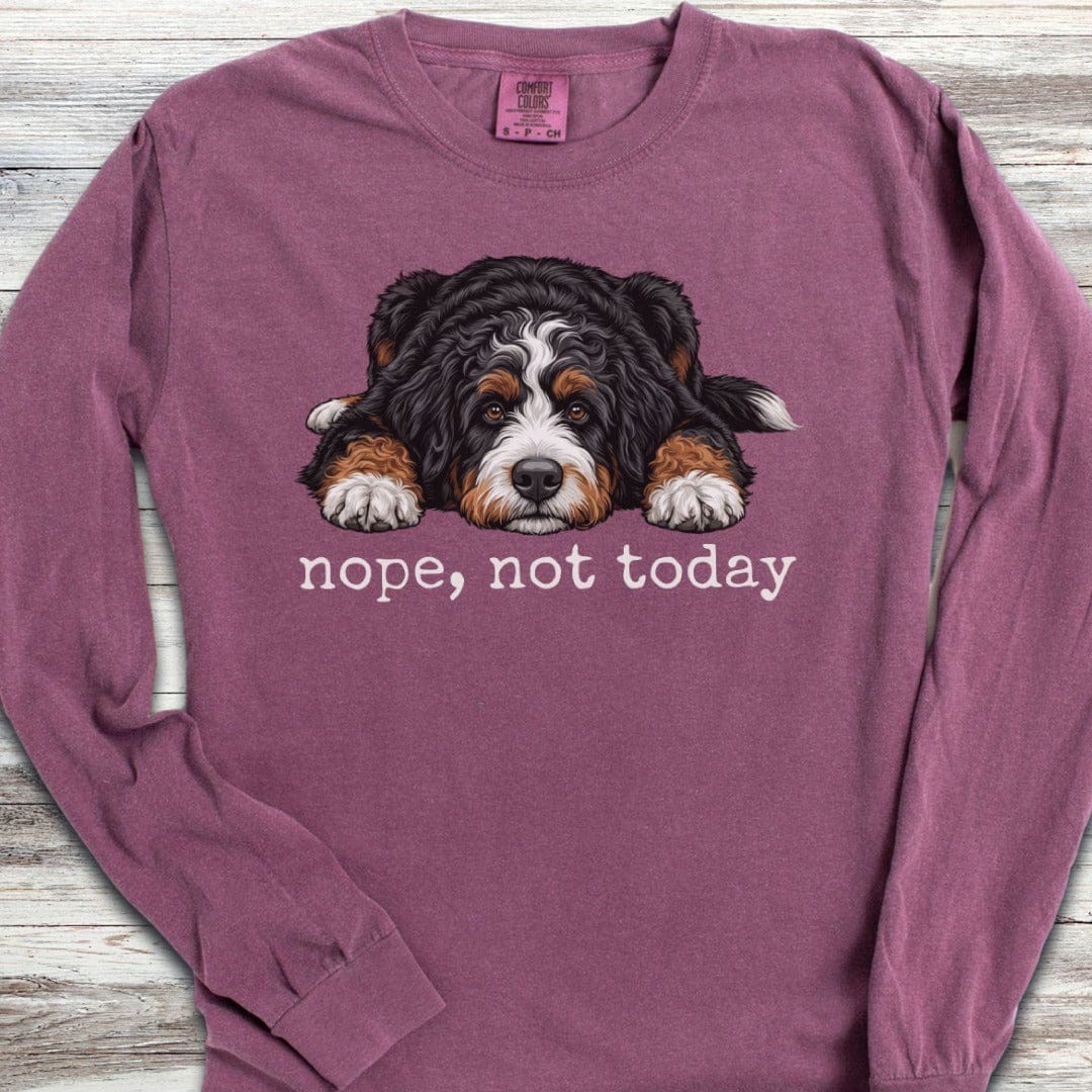Bernedoodle Nope Long Sleeve Tee