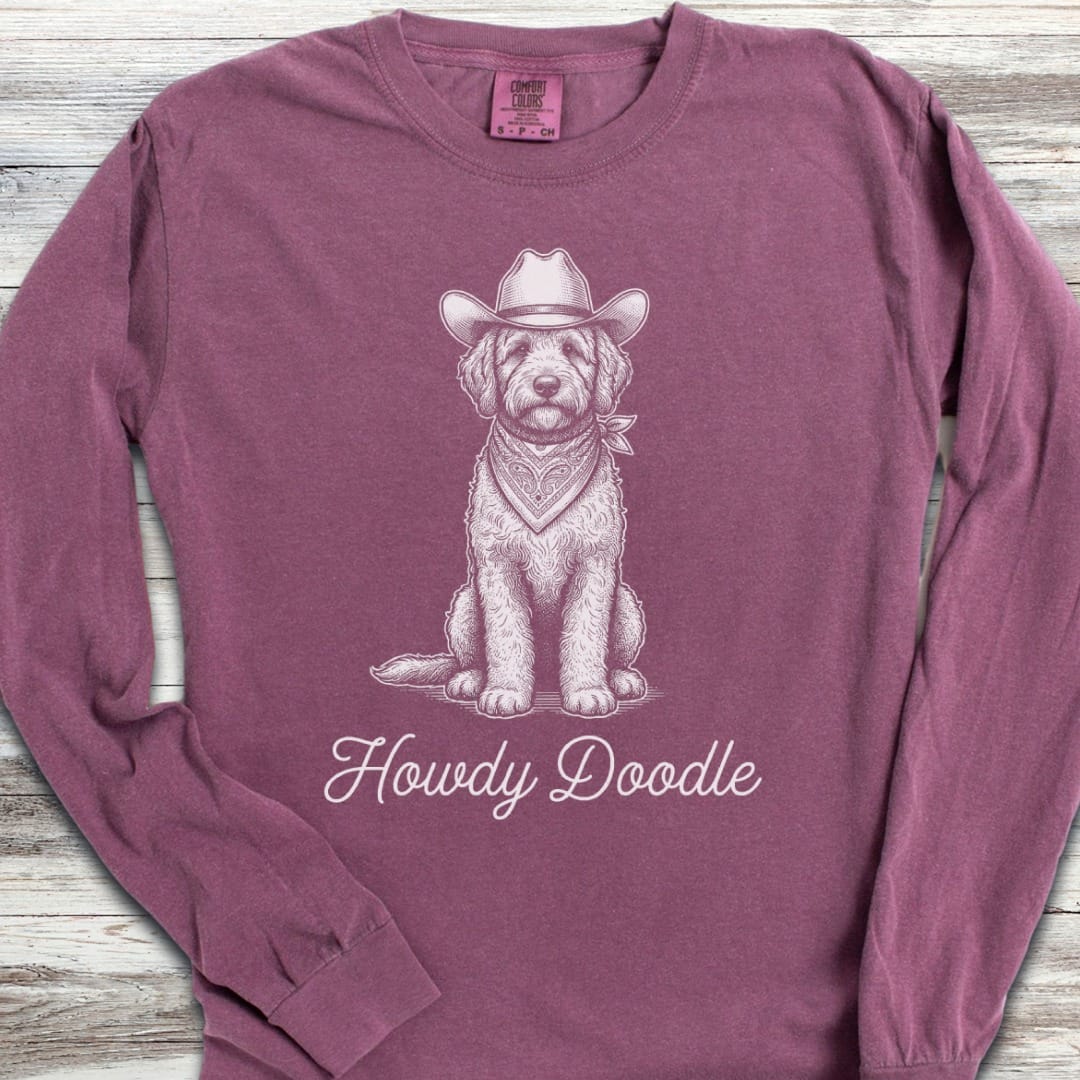 Doodle Howdy Doodle Long Sleeve Tee
