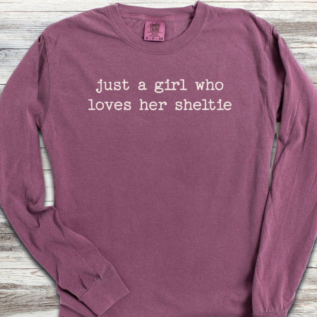 Shetland Sheepdog Girl Long Sleeve Tee