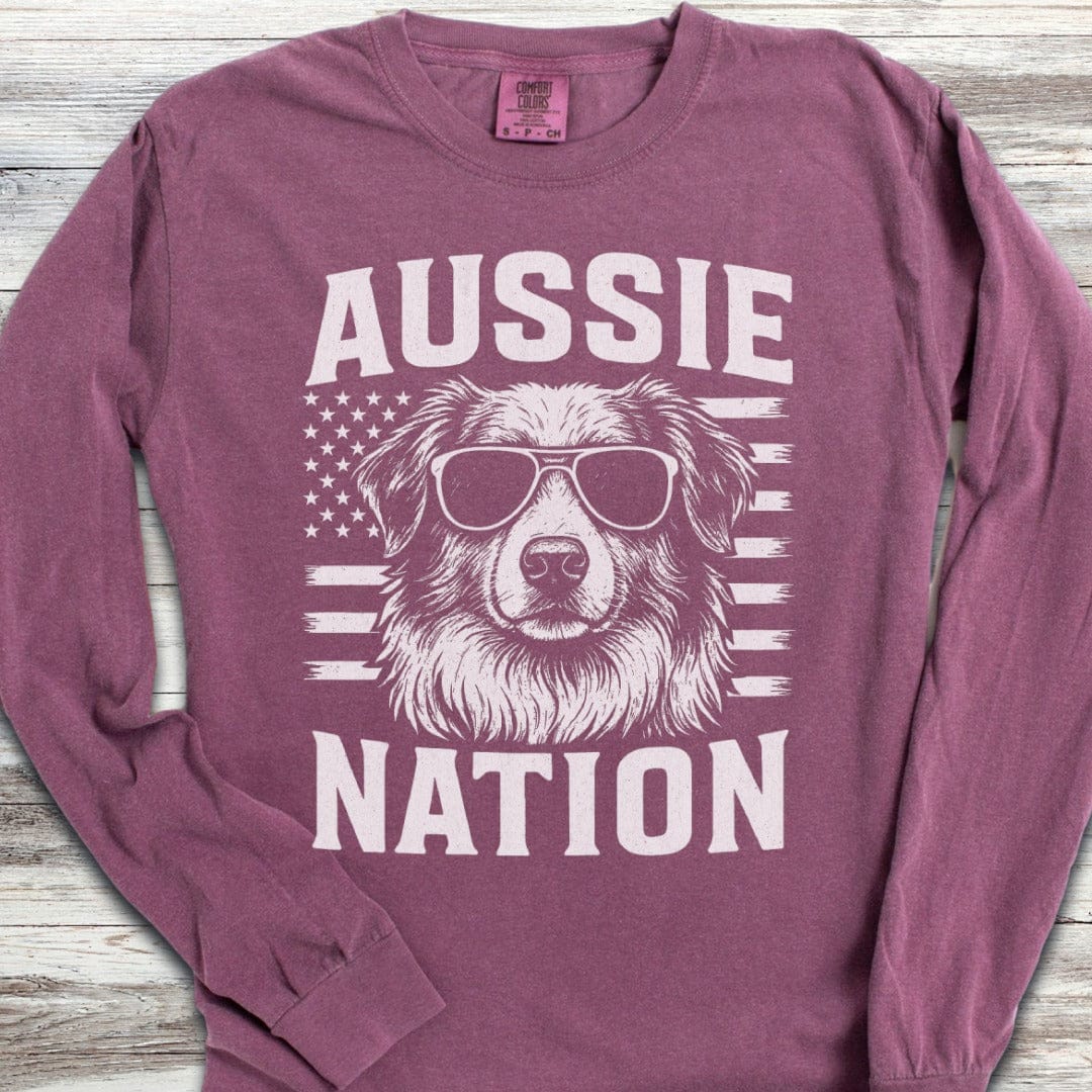 Australian Shepherd Nation Long Sleeve Tee