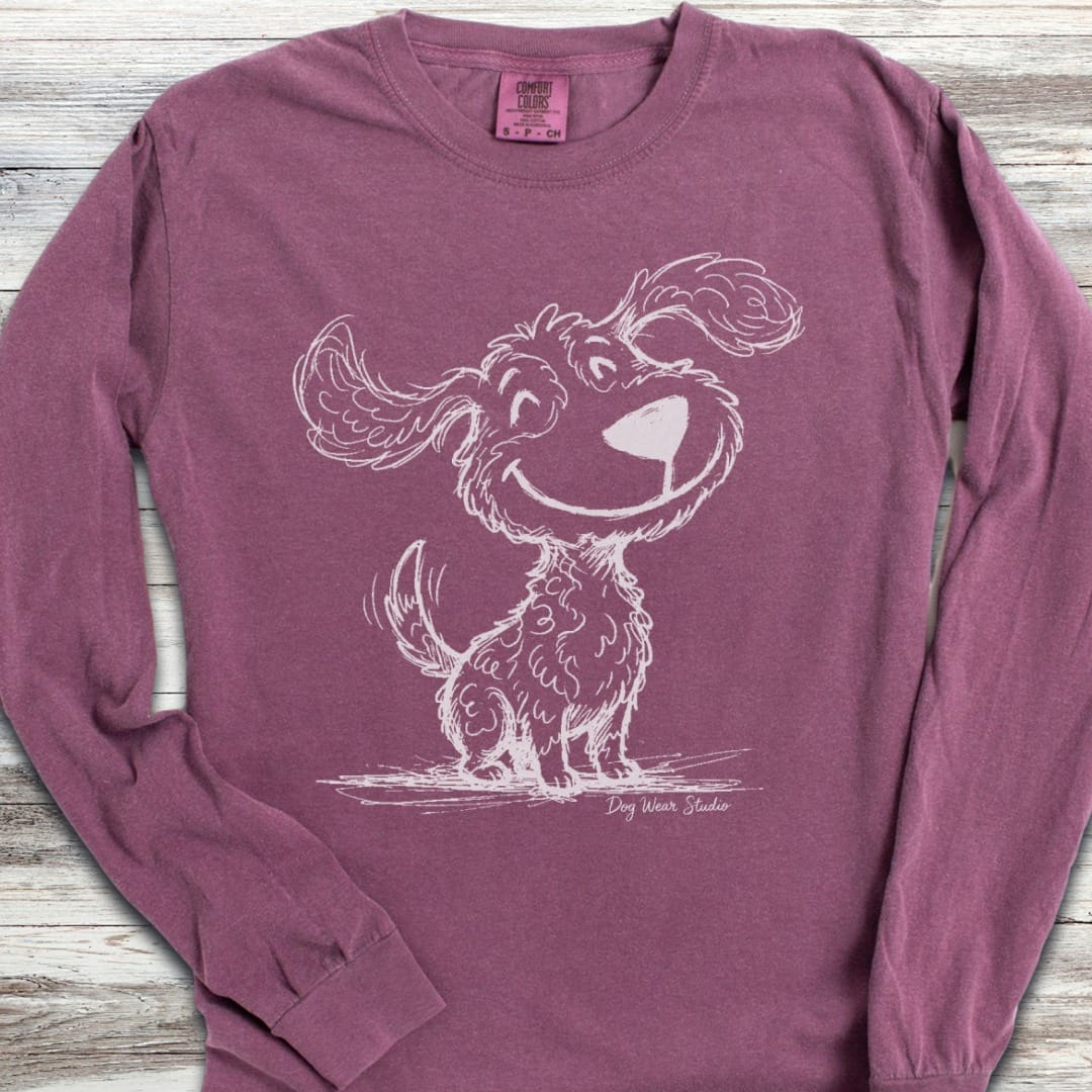 Doodle Sketch Long Sleeve Tee