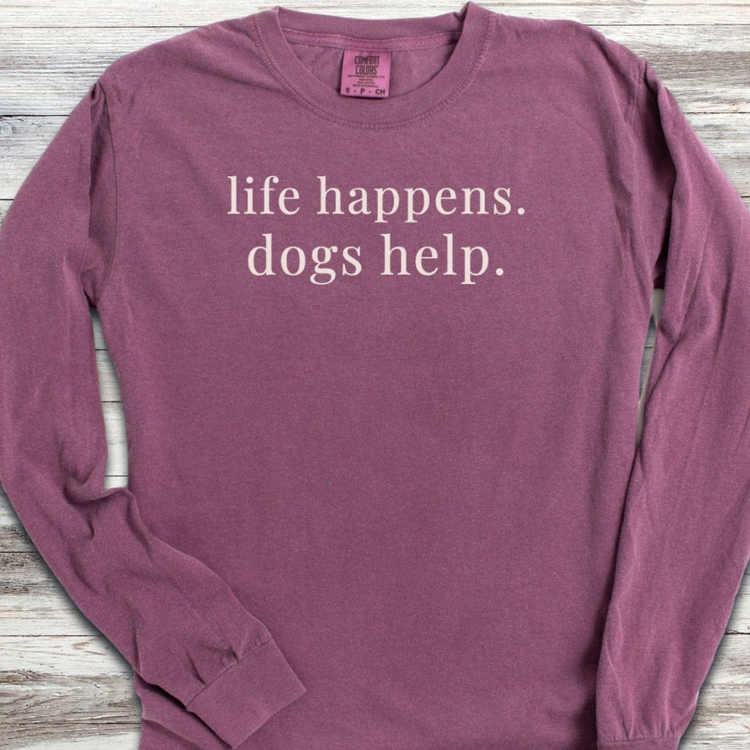 Dogs Help Long Sleeve Tee