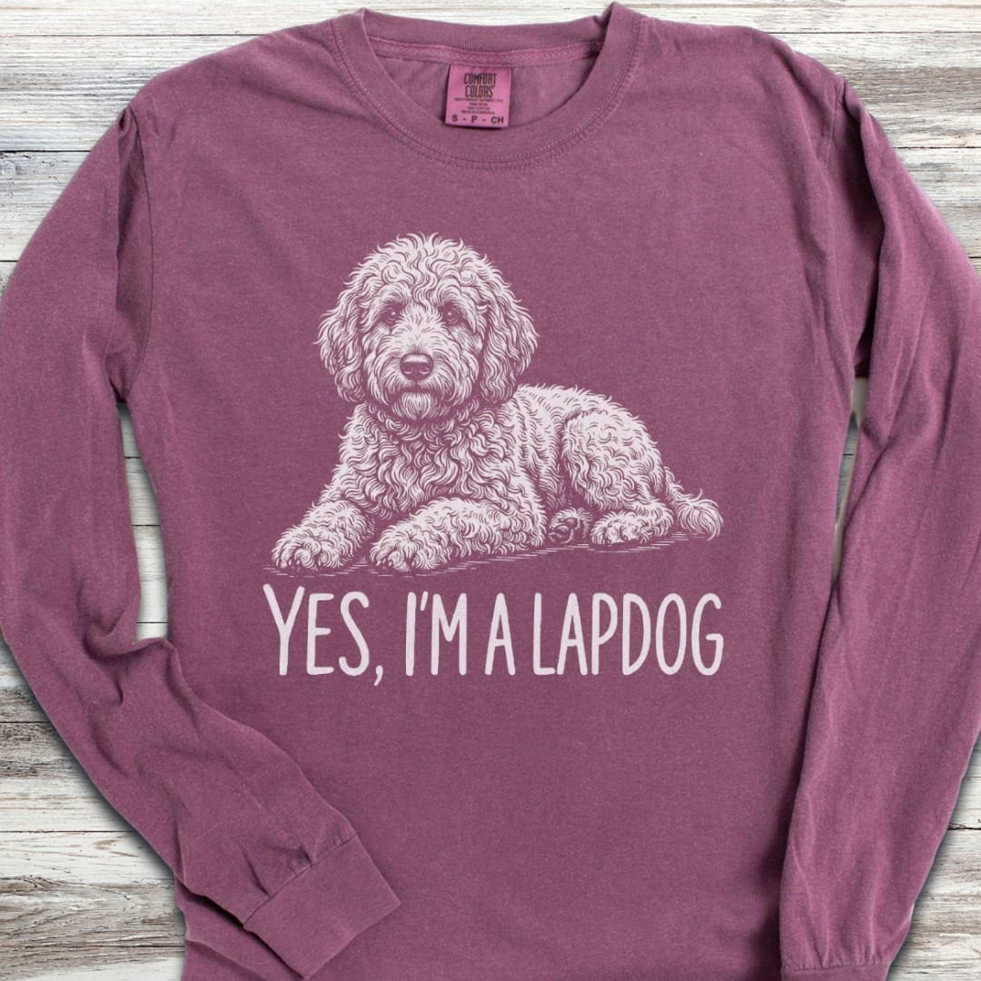 Doodle Lapdog Long Sleeve Tee