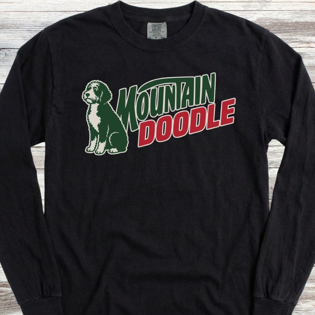Bernedoodle Mountain Doodle Long Sleeve Tee