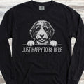 Bernedoodle Happy Long Sleeve Tee