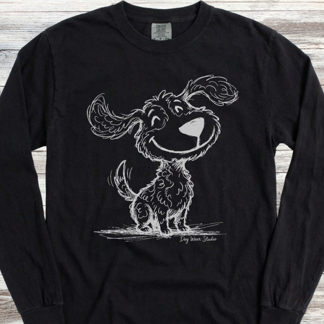 Doodle Sketch Long Sleeve Tee