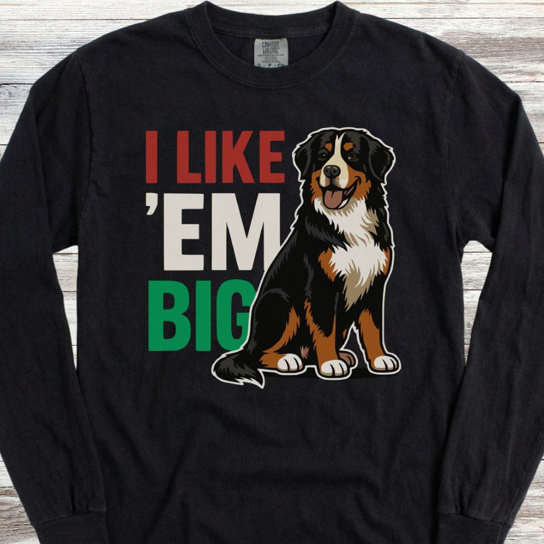 Bernese Mountain Dog Big Long Sleeve Tee