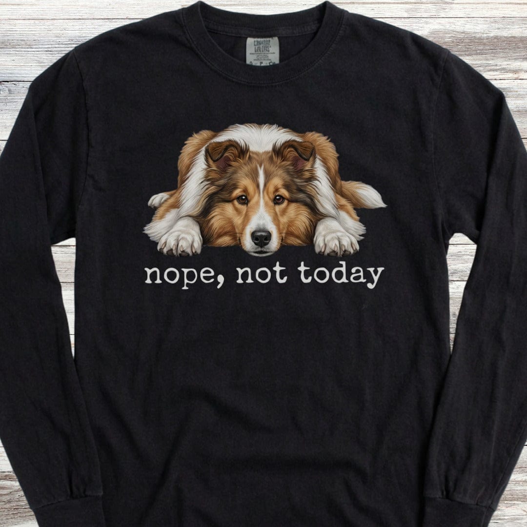 Shetland Sheepdog Nope Long Sleeve Tee