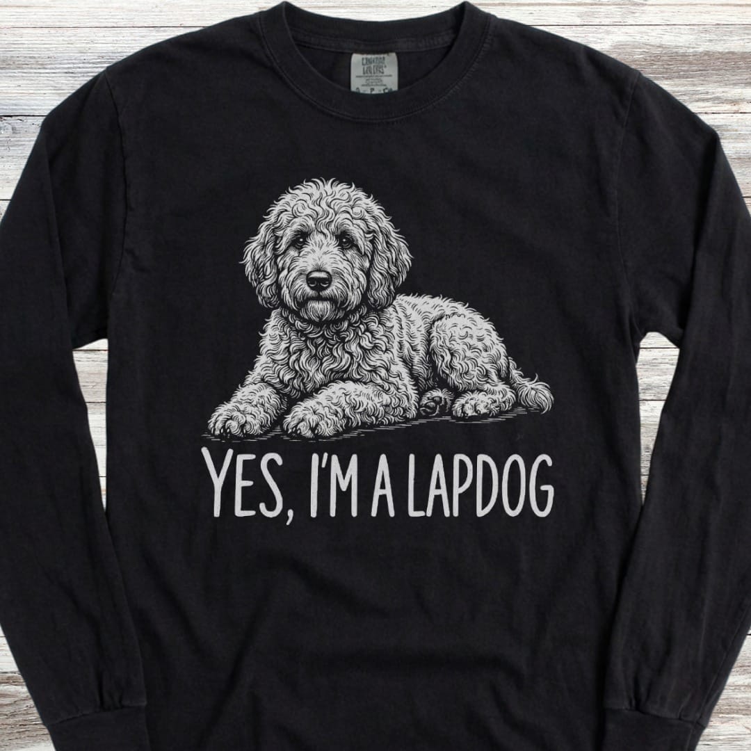 Doodle Lapdog Long Sleeve Tee