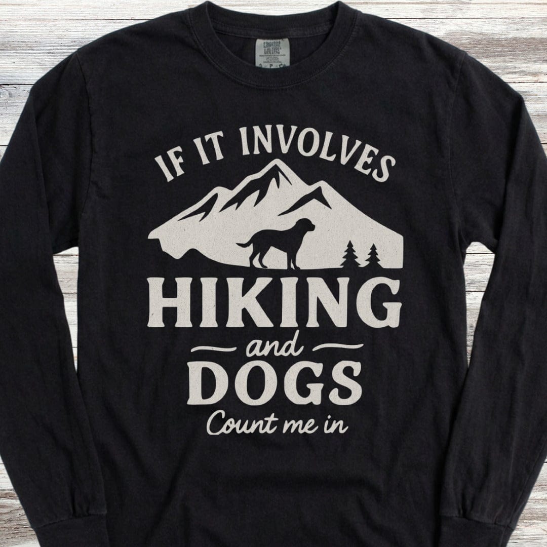 Hiking & Dogs Long Sleeve Tee