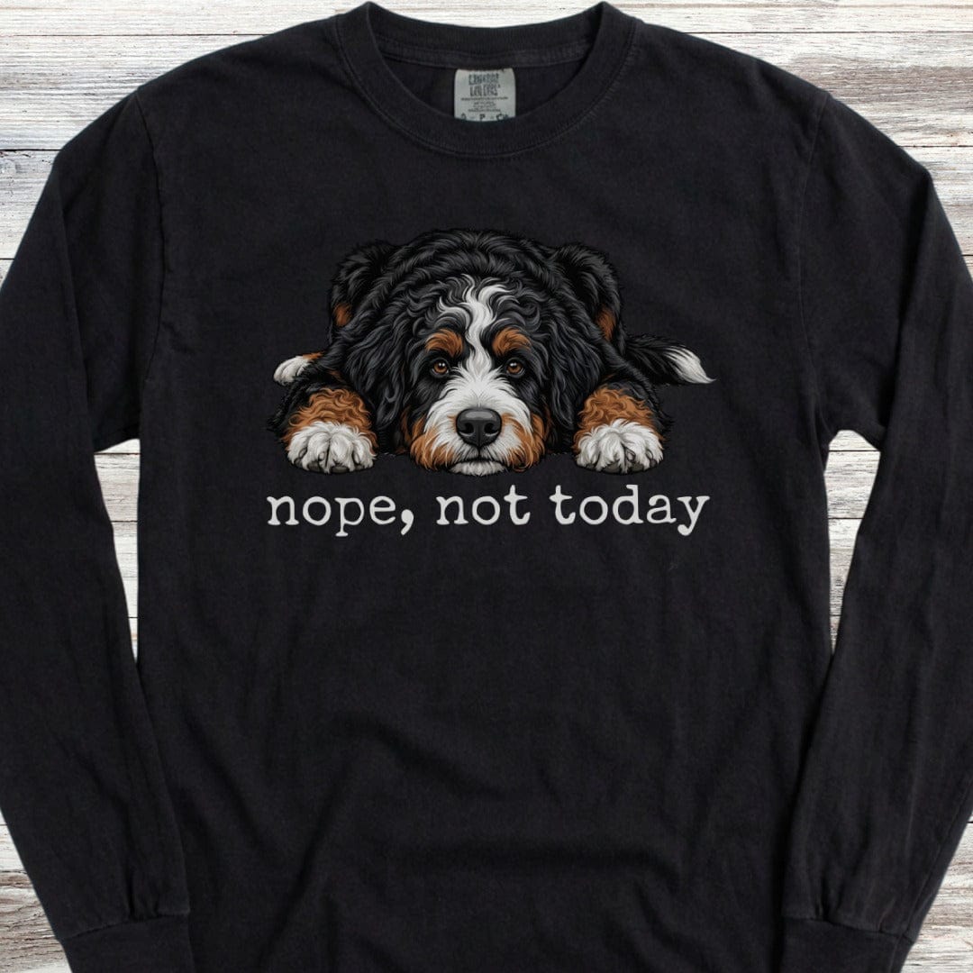 Bernedoodle Nope Long Sleeve Tee