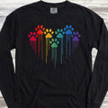 Rainbow Heart Prints Long Sleeve Tee