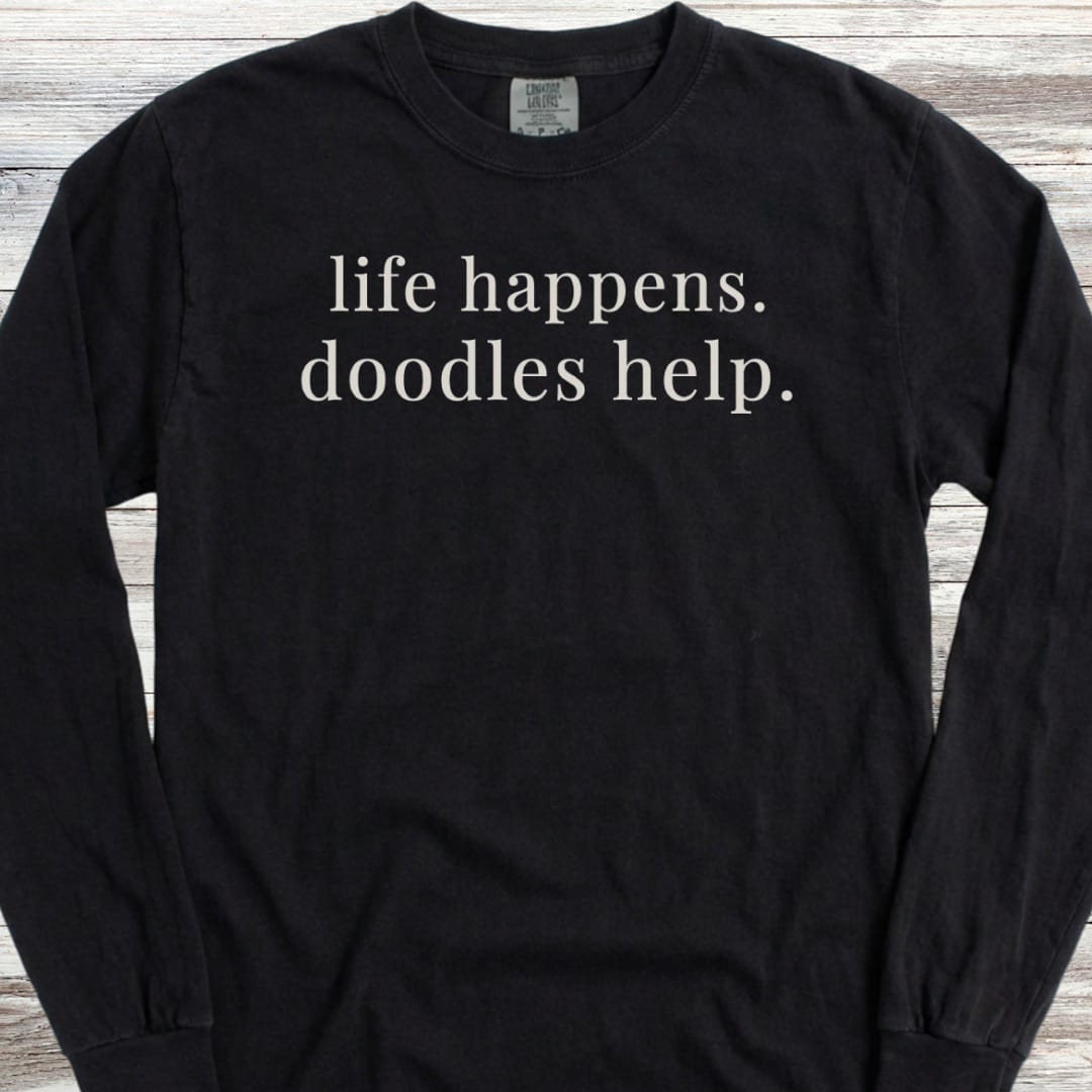 Doodle Help Long Sleeve Tee