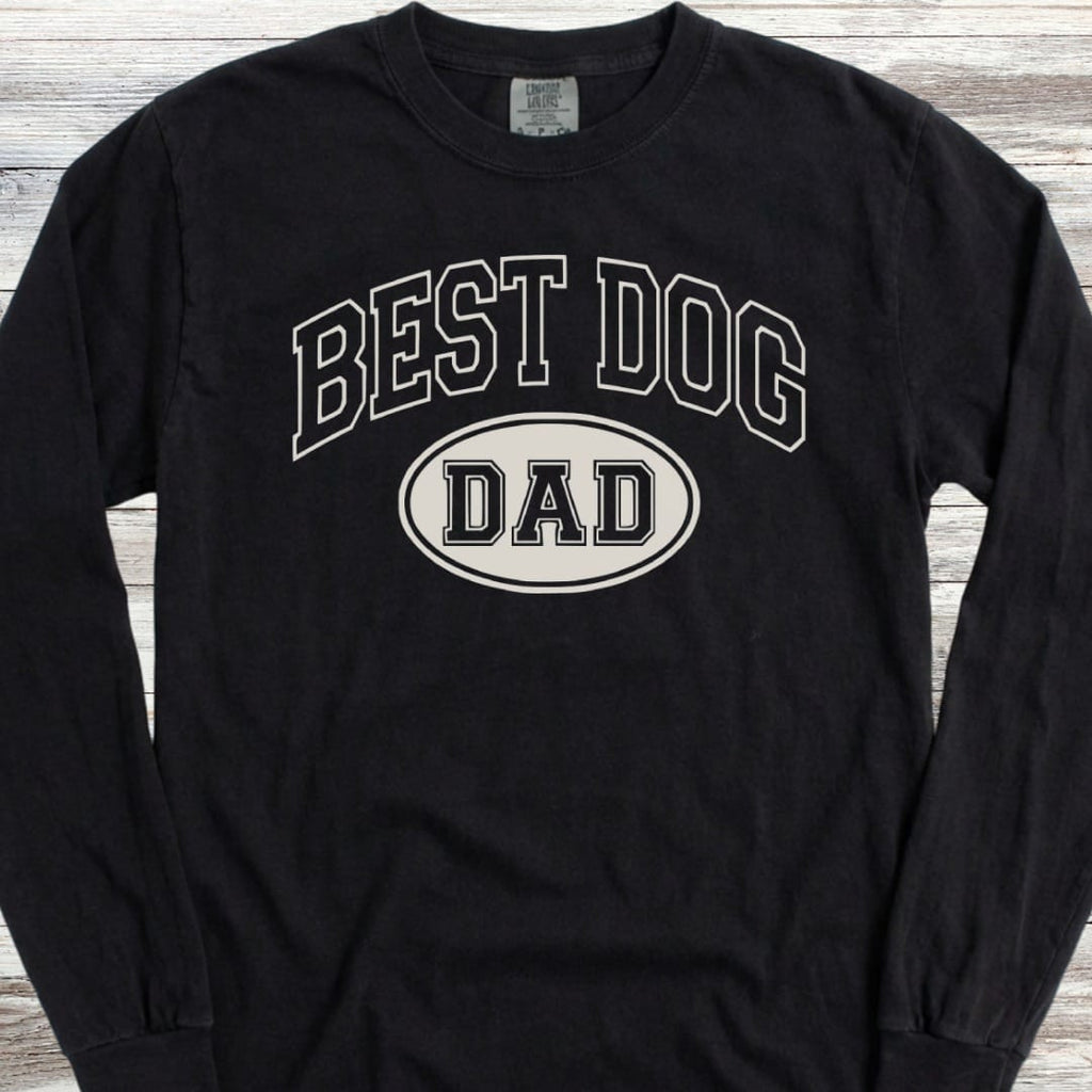 Best Dog Dad Long Sleeve Tee
