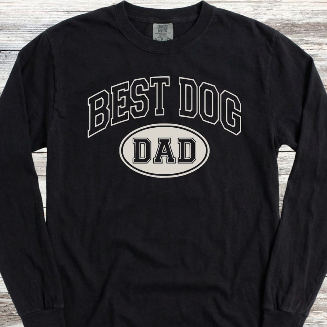 Best Dog Dad Long Sleeve Tee