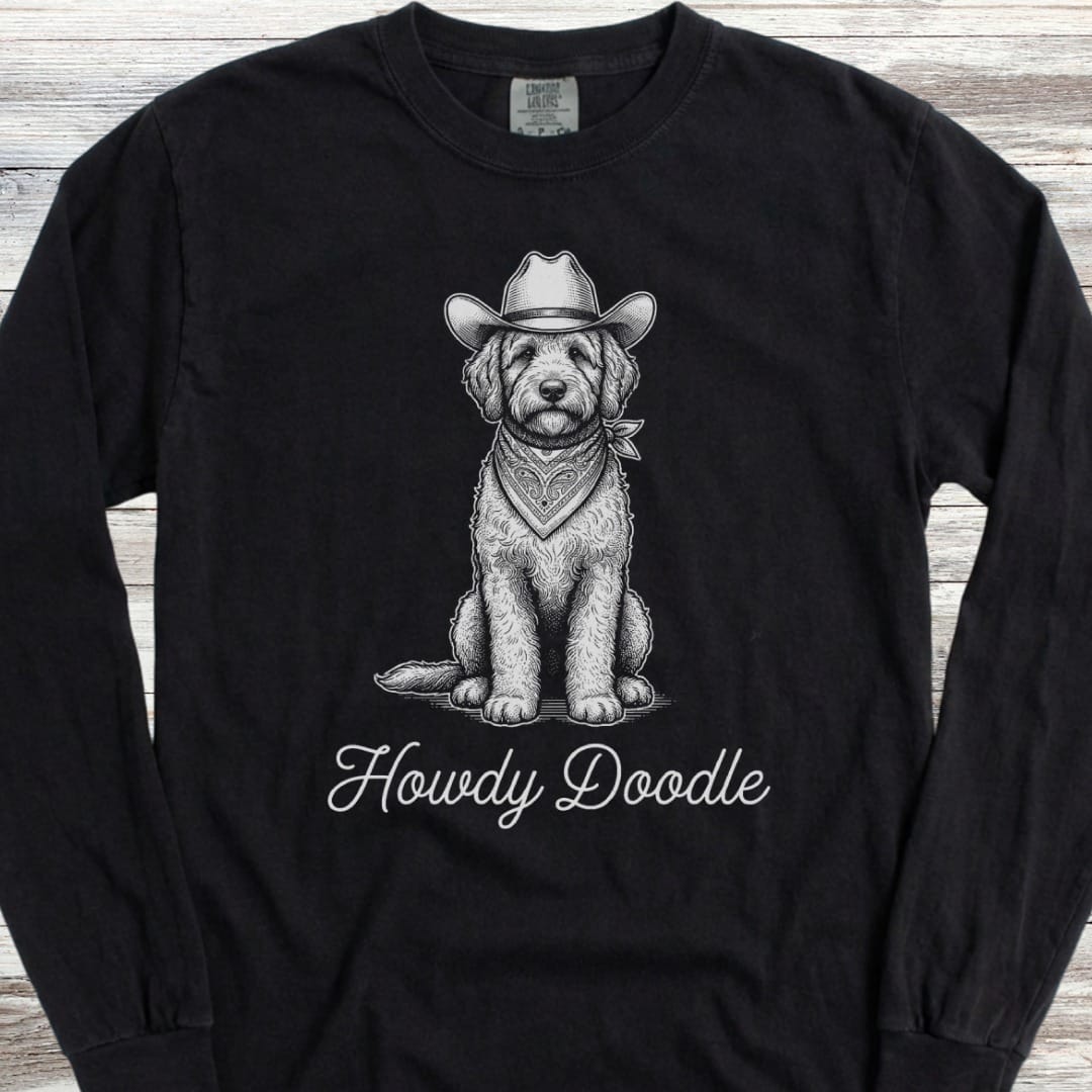 Doodle Howdy Doodle Long Sleeve Tee
