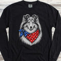 Shetland Sheepdog USA Long Sleeve Tee