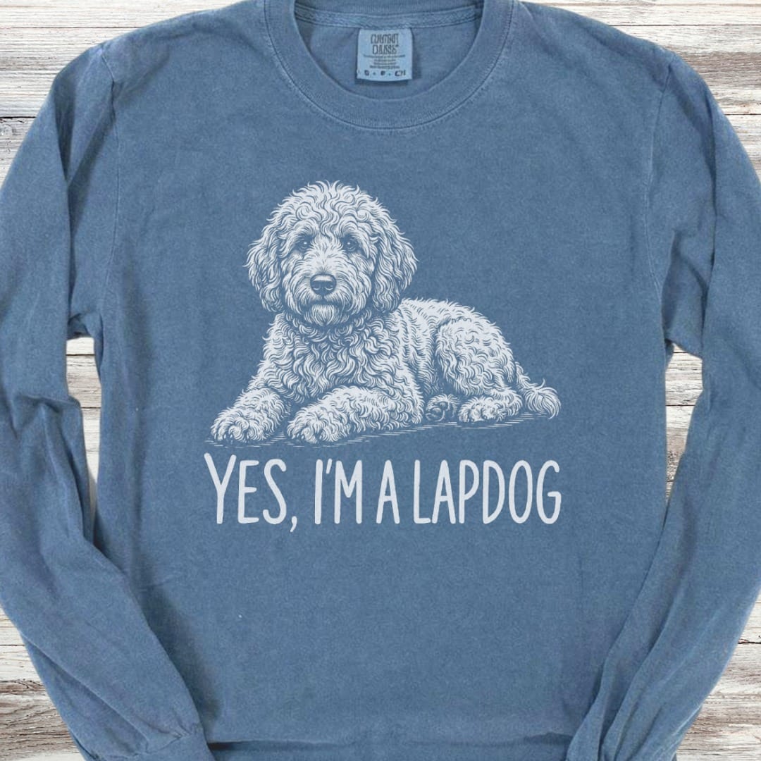 Doodle Lapdog Long Sleeve Tee