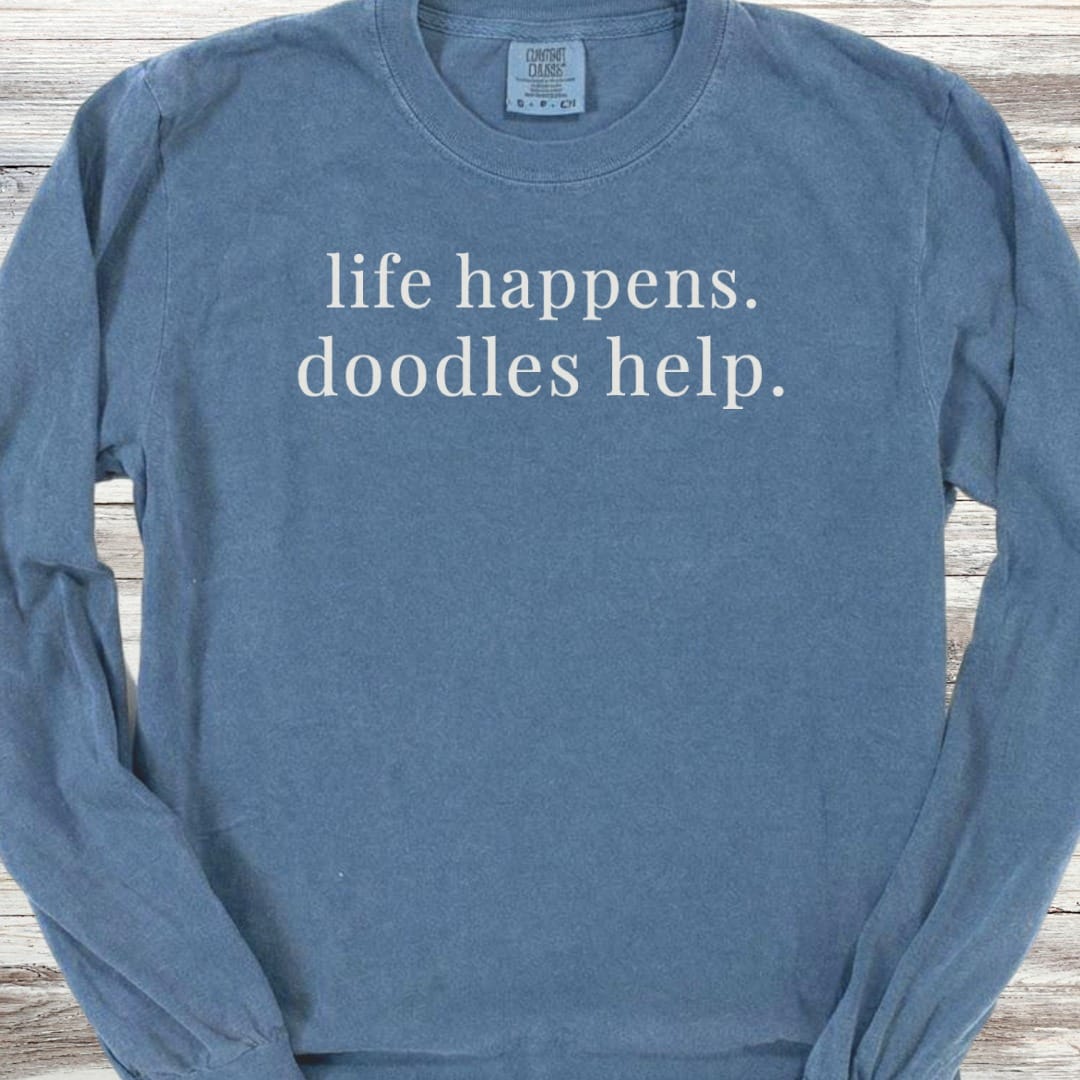 Doodle Help Long Sleeve Tee