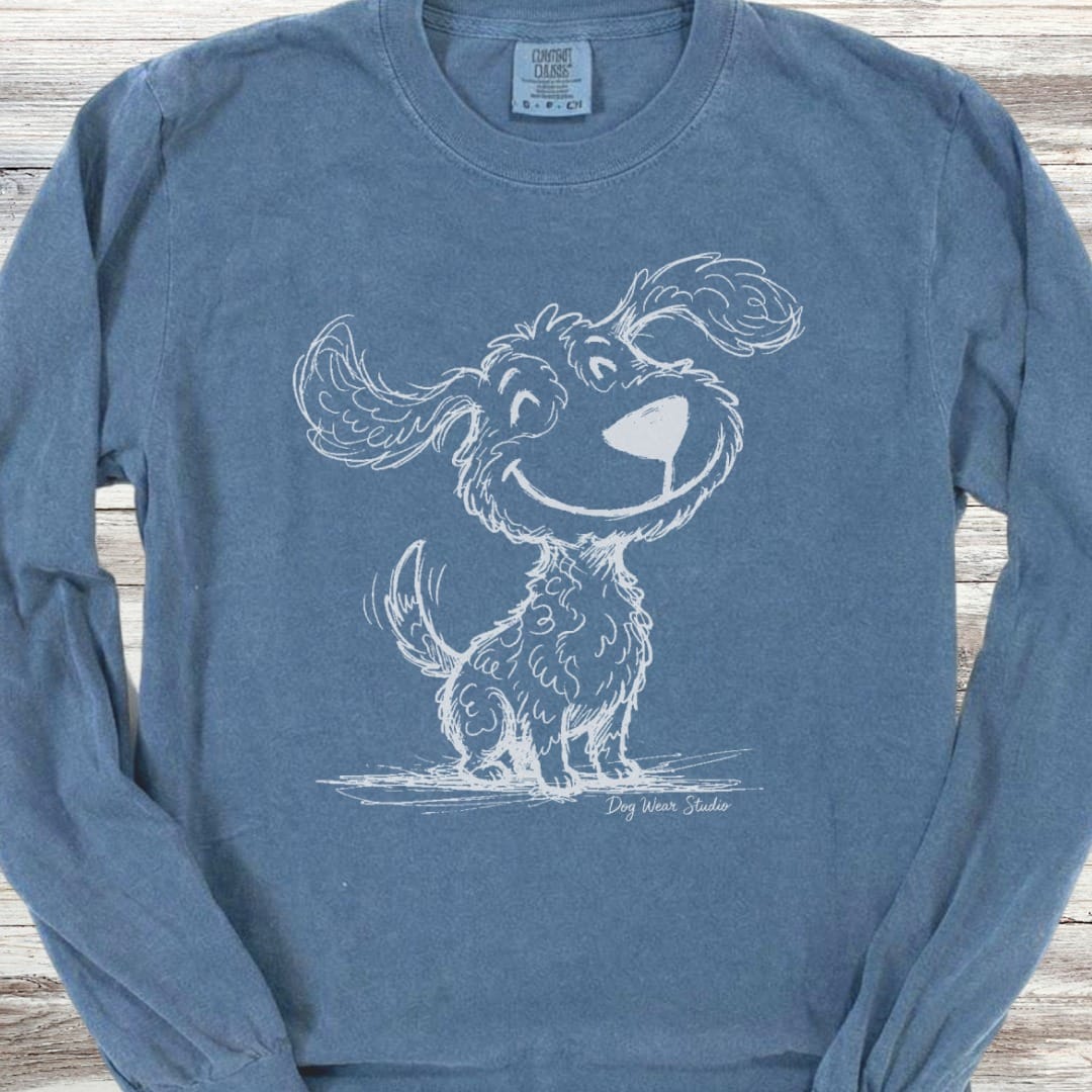 Doodle Sketch Long Sleeve Tee