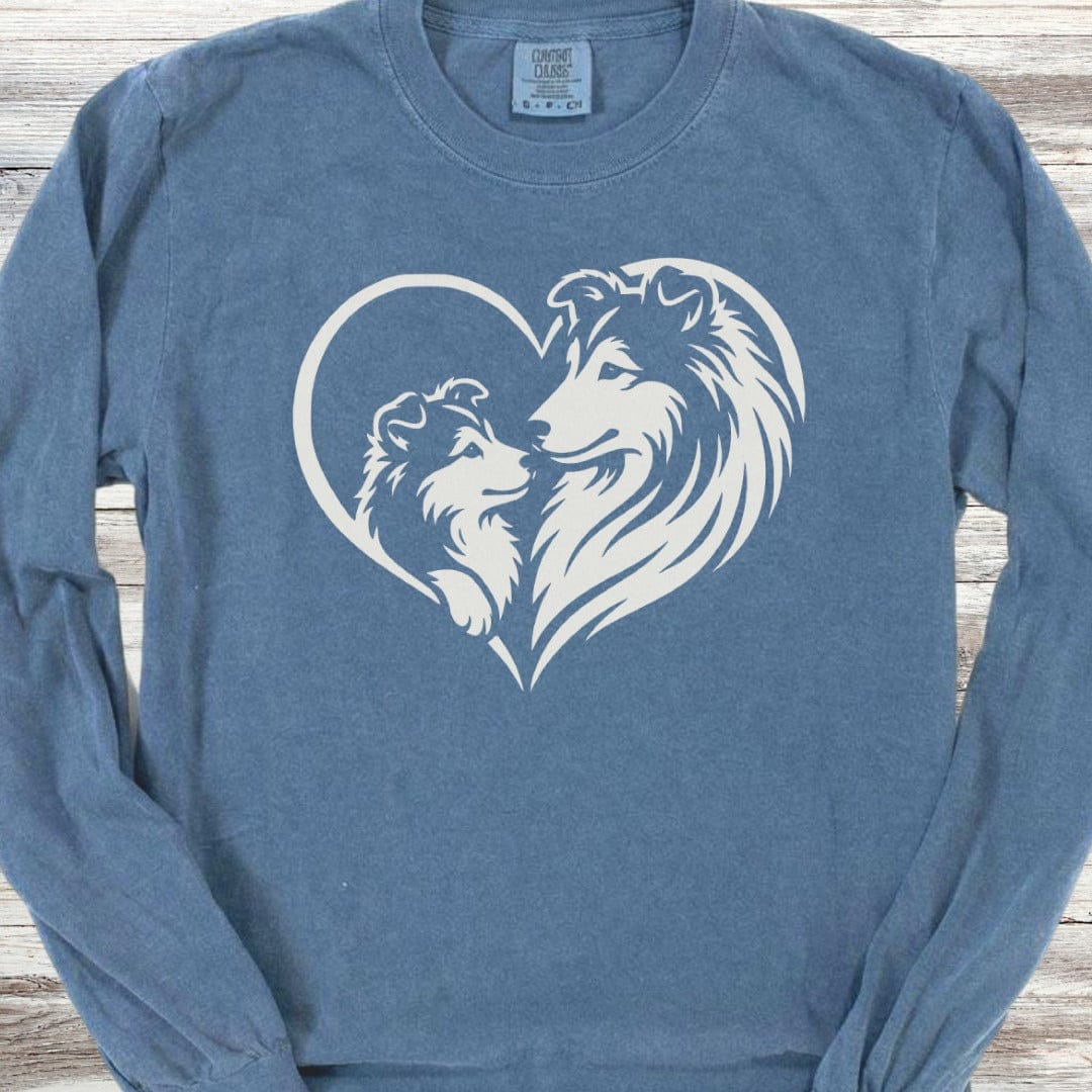 Shetland Sheepdog Heart Bond Long Sleeve Tee