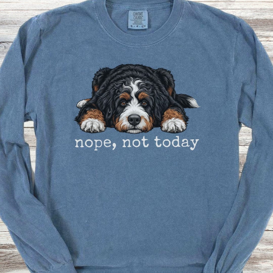 Bernedoodle Nope Long Sleeve Tee