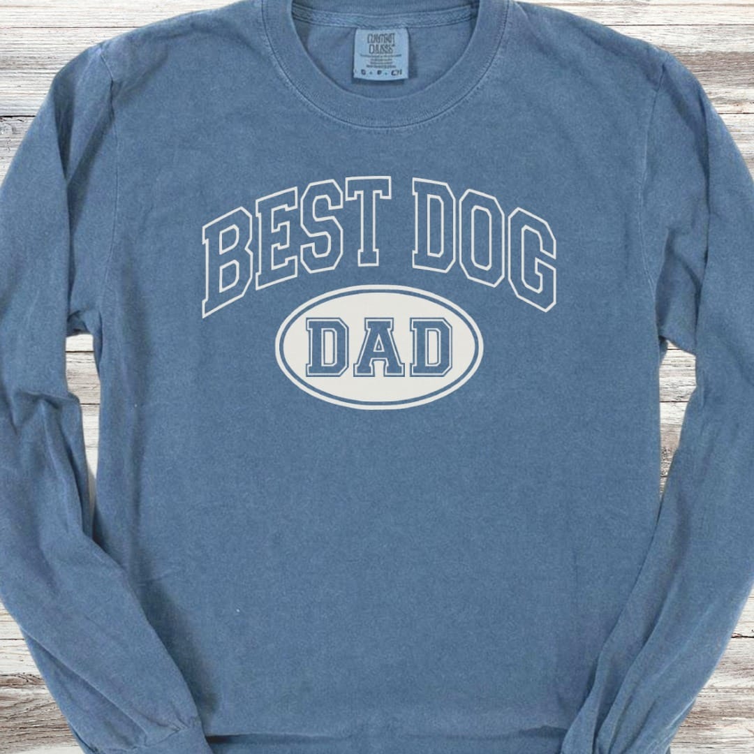 Best Dog Dad Long Sleeve Tee