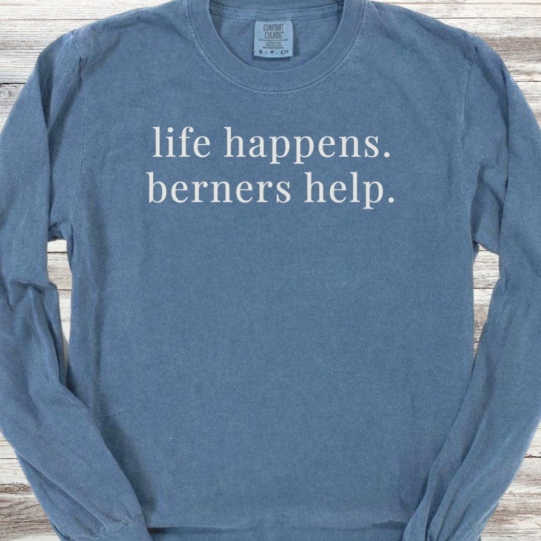 Bernese Mountain Dog Help Long Sleeve Tee