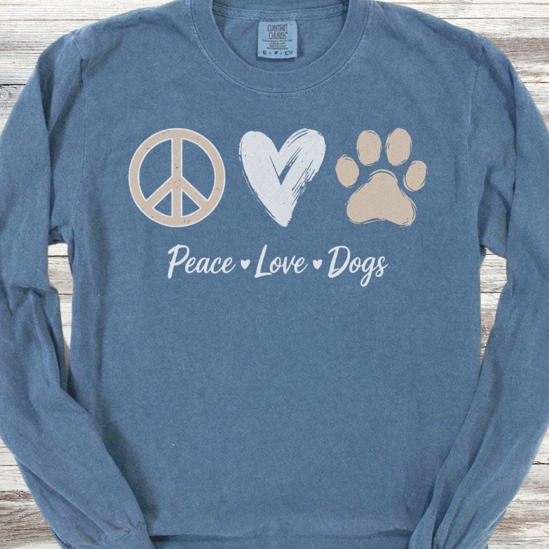 Peace Love Dogs Long Sleeve Tee
