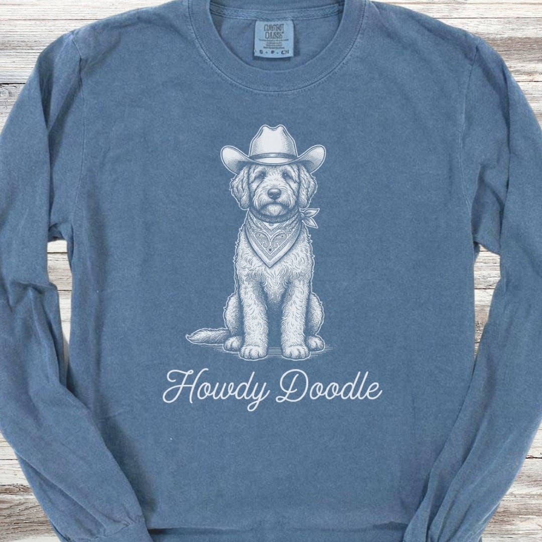 Doodle Howdy Doodle Long Sleeve Tee