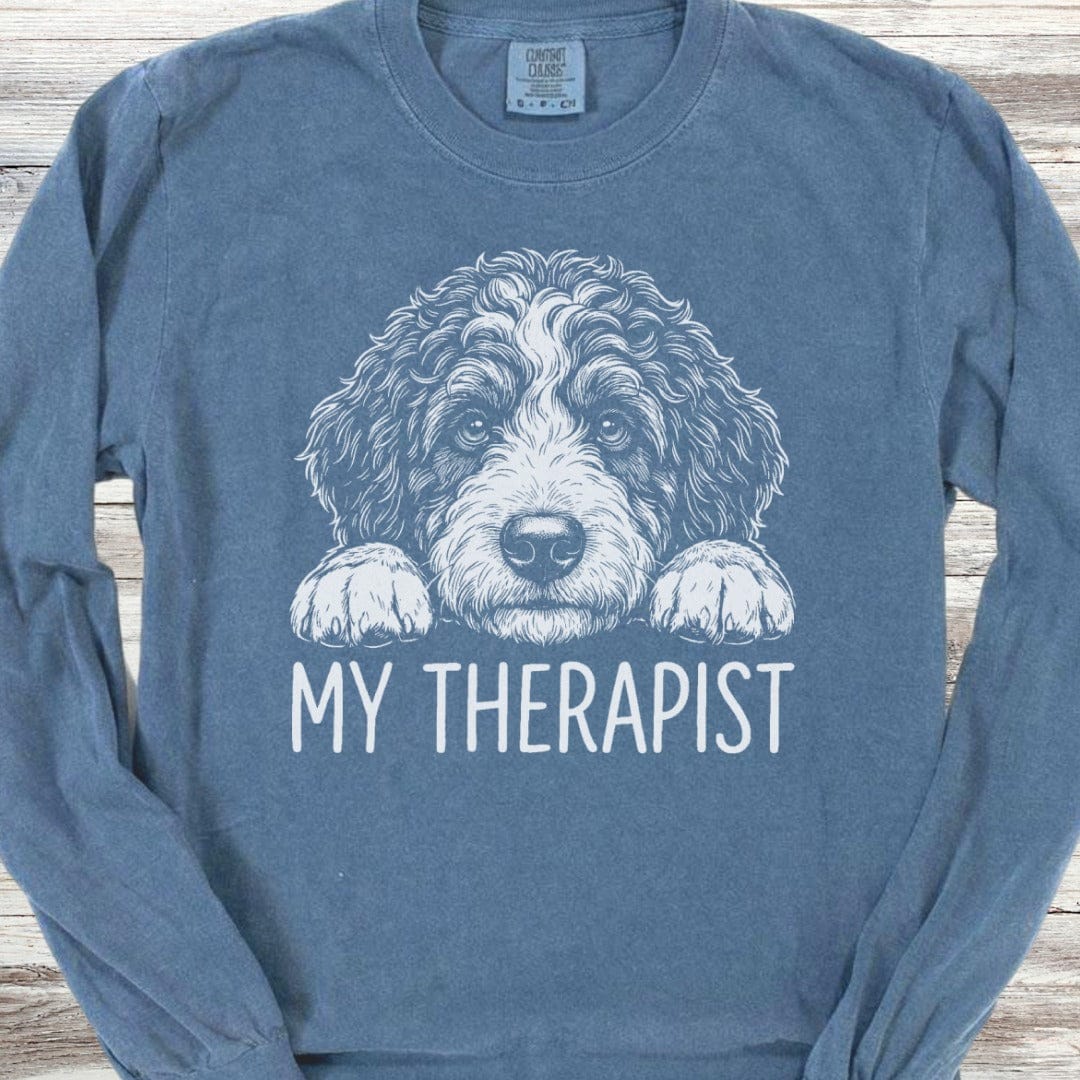 Bernedoodle Therapist Long Sleeve Tee