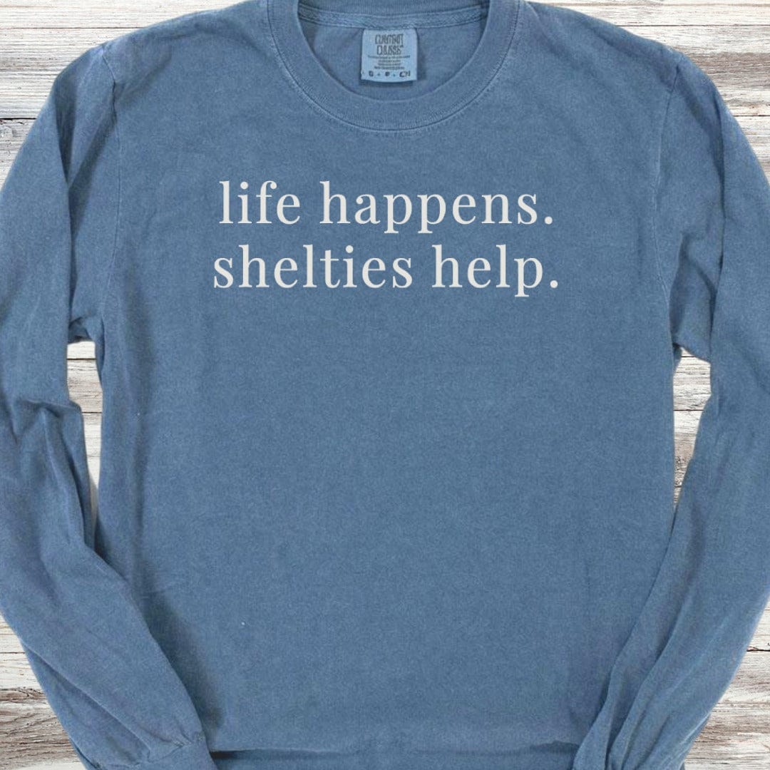 Shetland Sheepdog Help Long Sleeve Tee