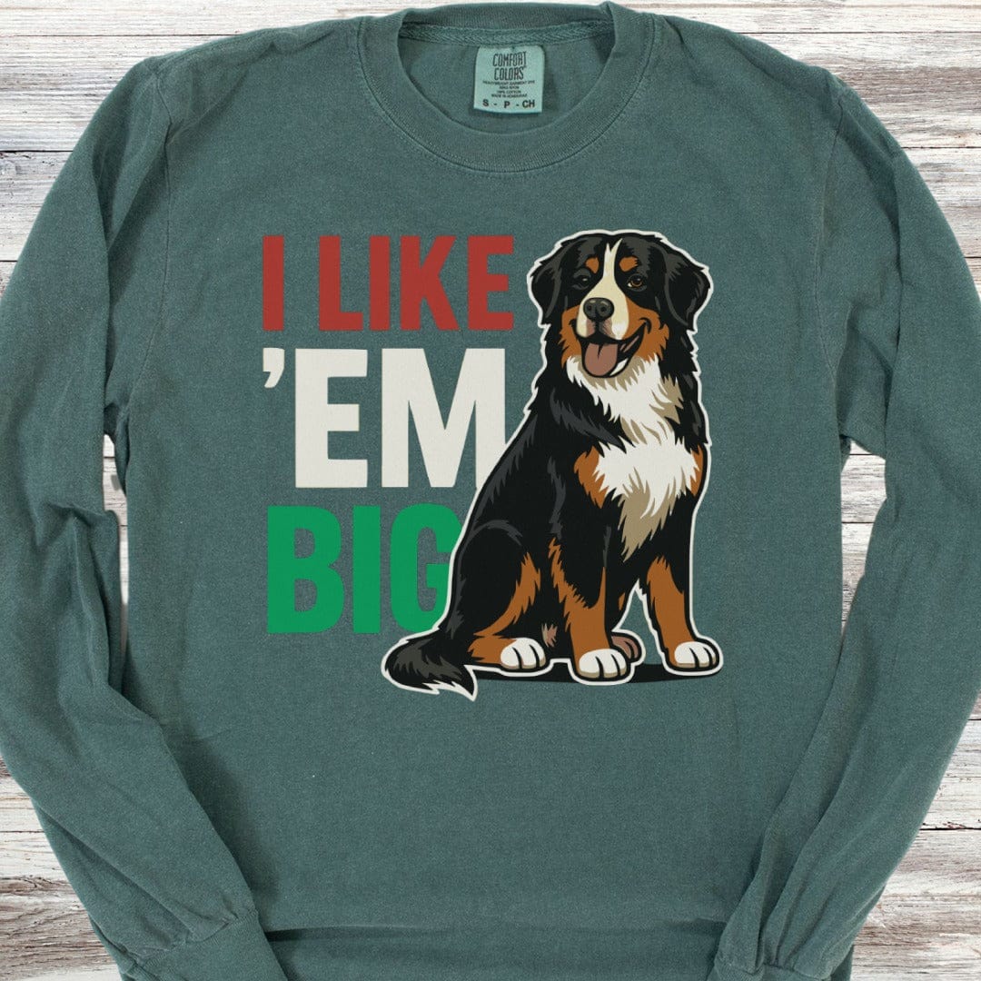 Bernese Mountain Dog Big Long Sleeve Tee