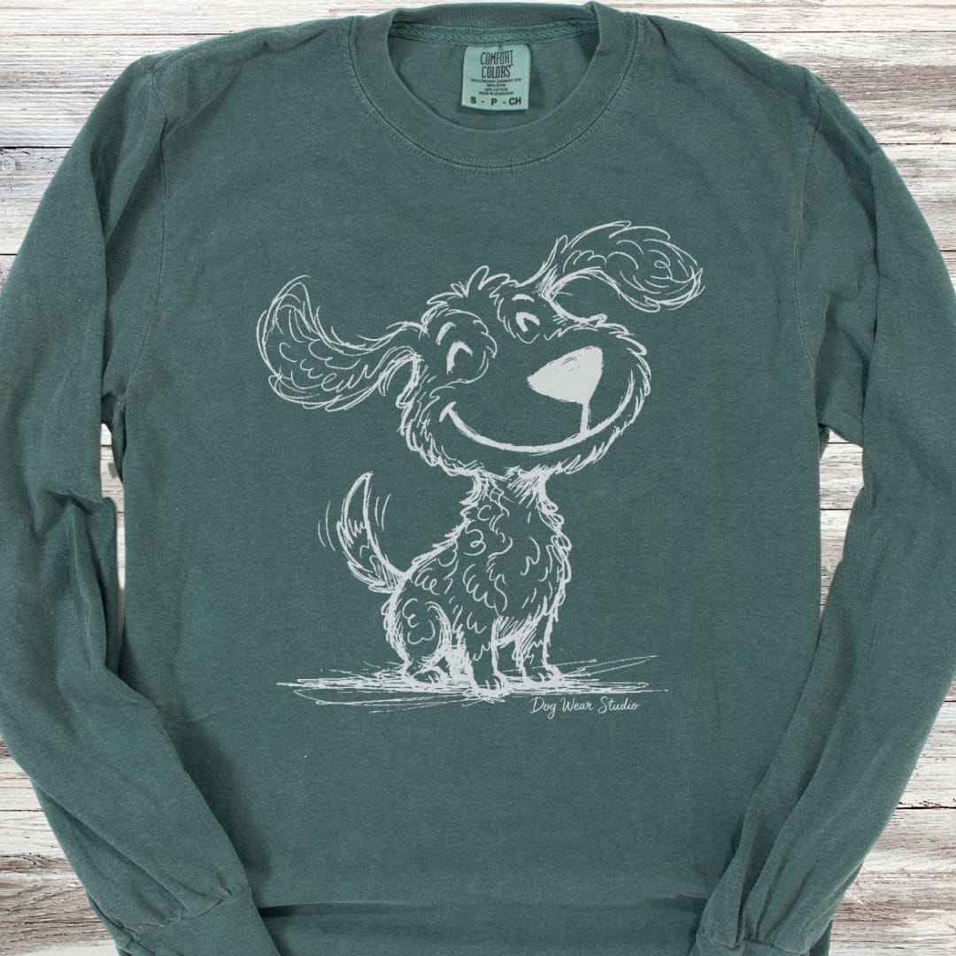Doodle Sketch Long Sleeve Tee