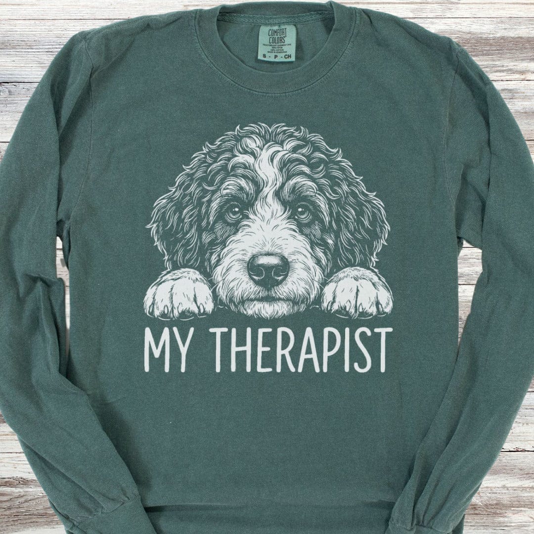 Bernedoodle Therapist Long Sleeve Tee