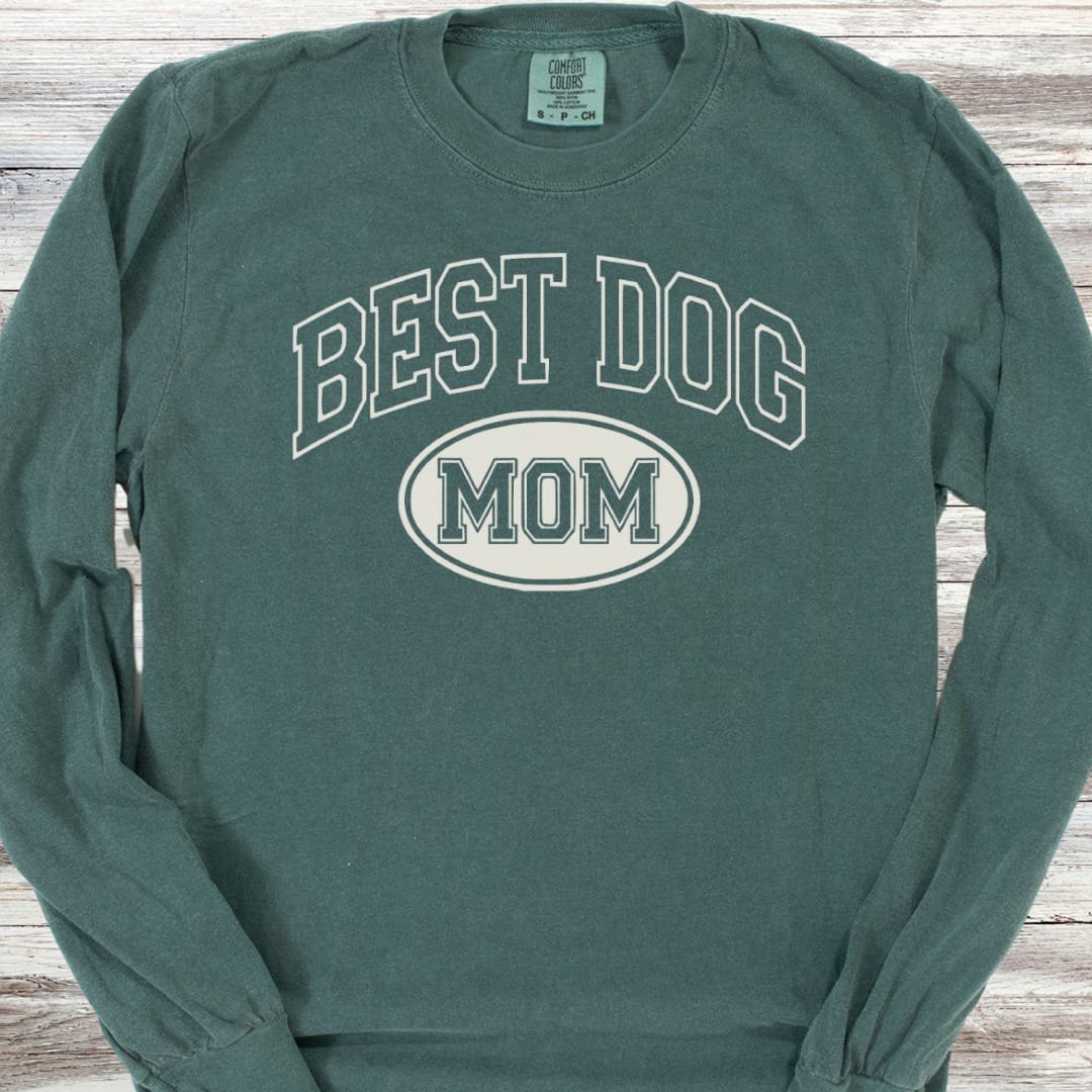 Best Dog University Mom Long Sleeve Tee