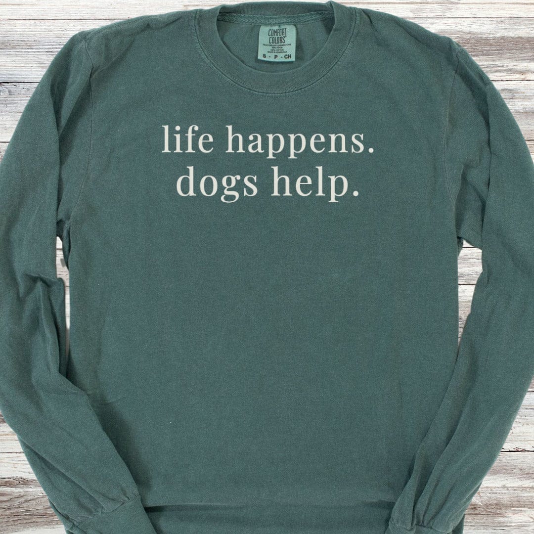 Dogs Help Long Sleeve Tee