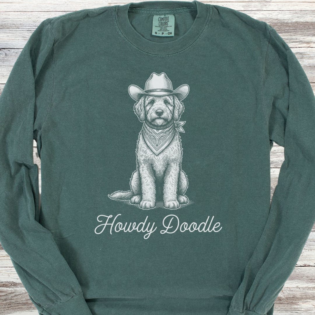 Doodle Howdy Doodle Long Sleeve Tee