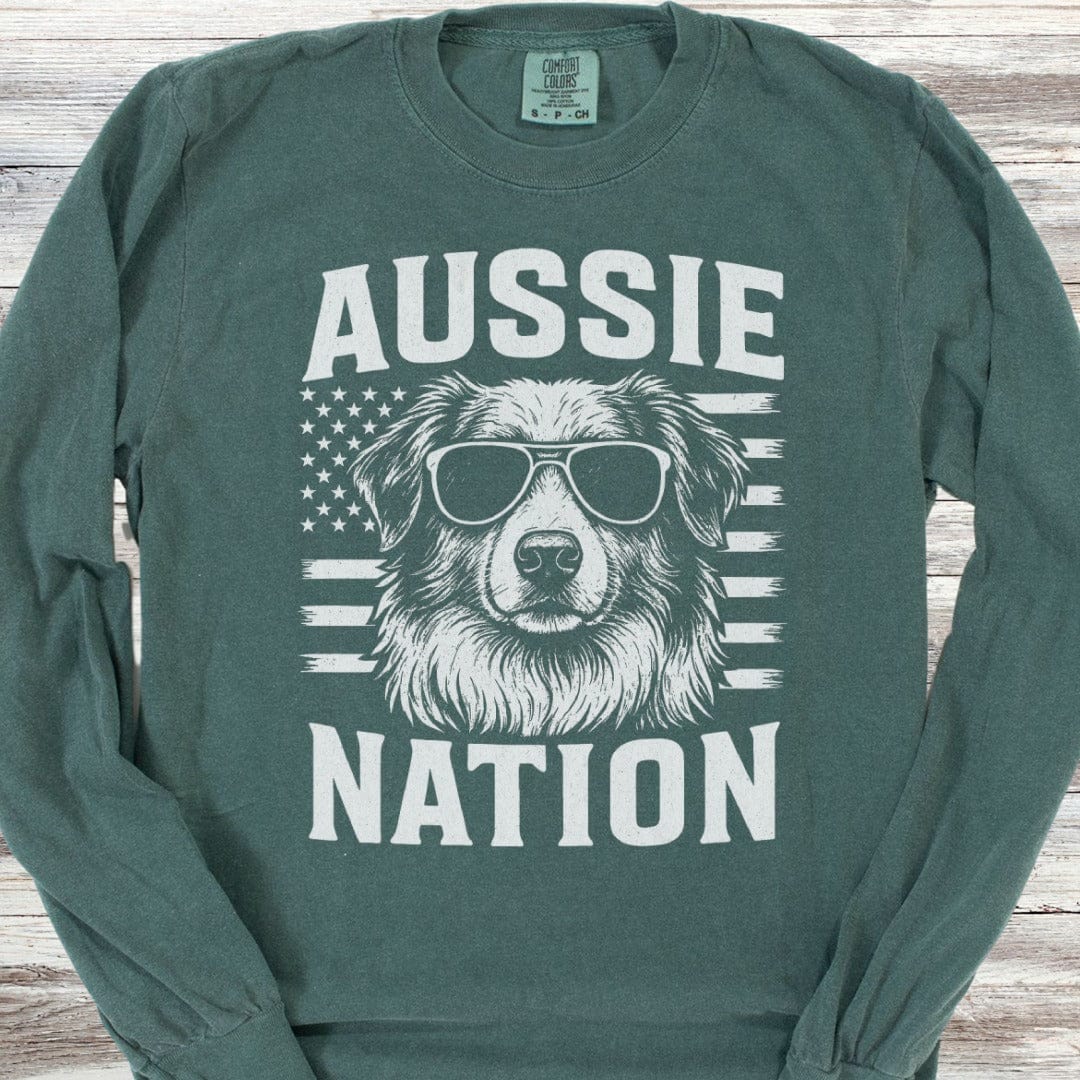 Australian Shepherd Nation Long Sleeve Tee