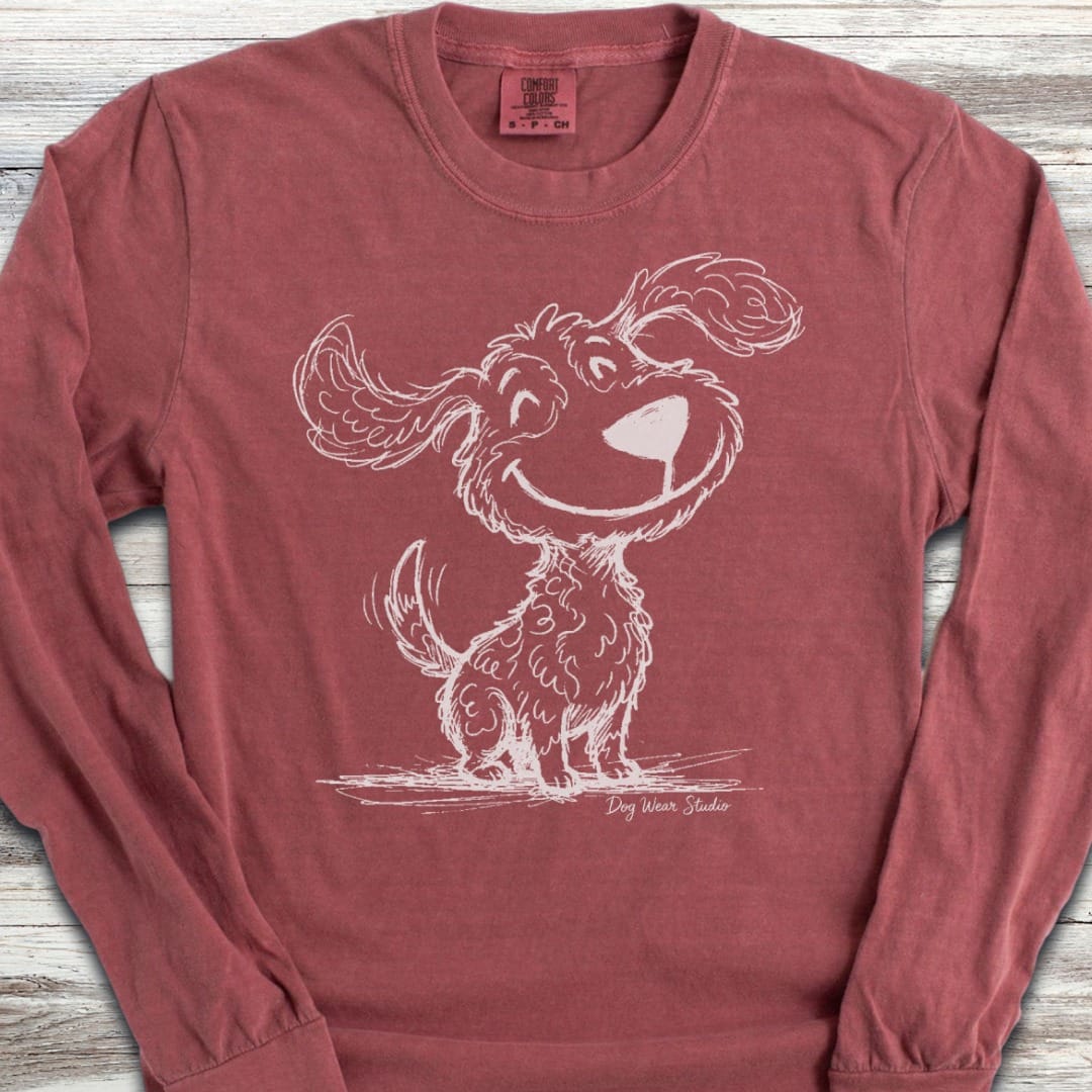 Doodle Sketch Long Sleeve Tee