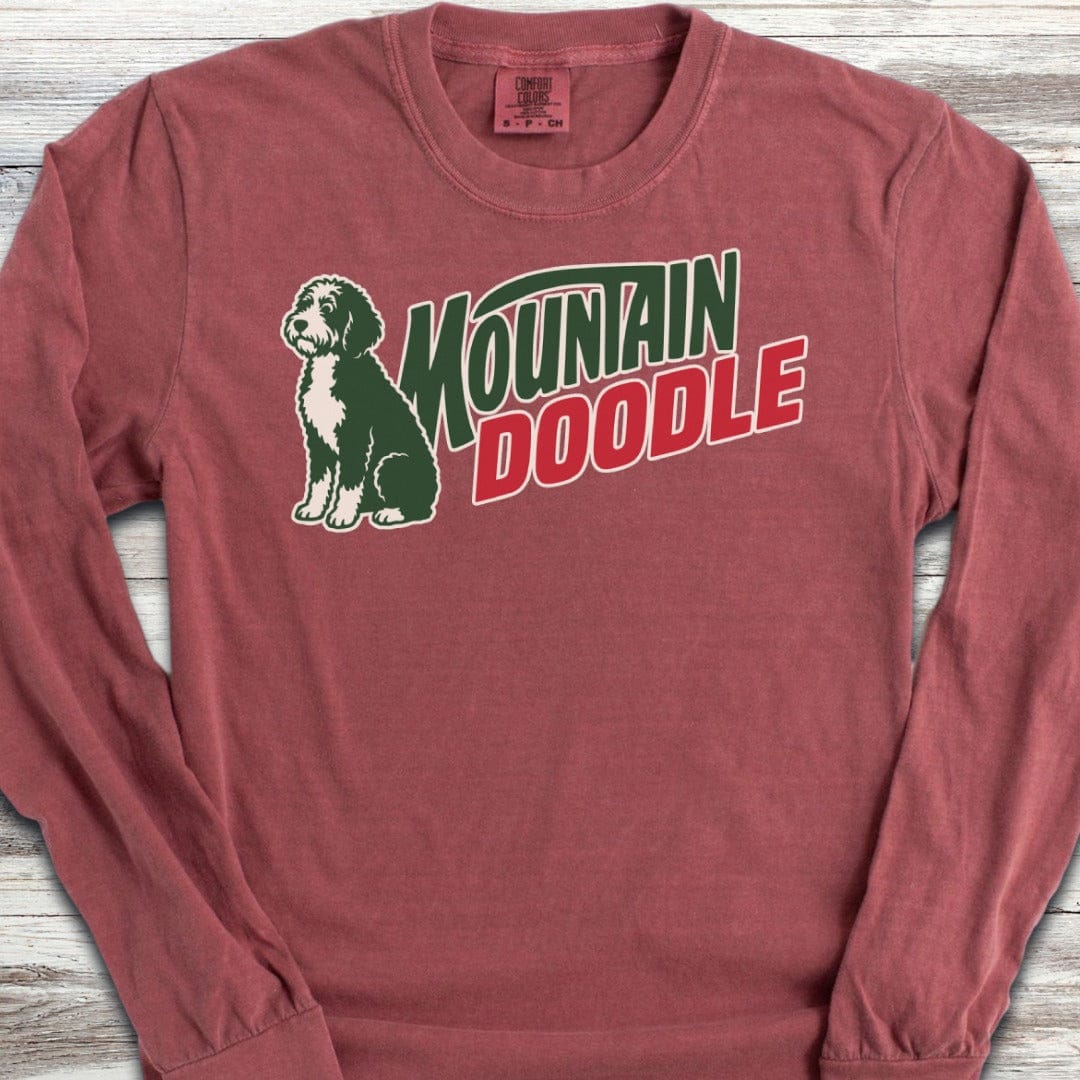 Bernedoodle Mountain Doodle Long Sleeve Tee