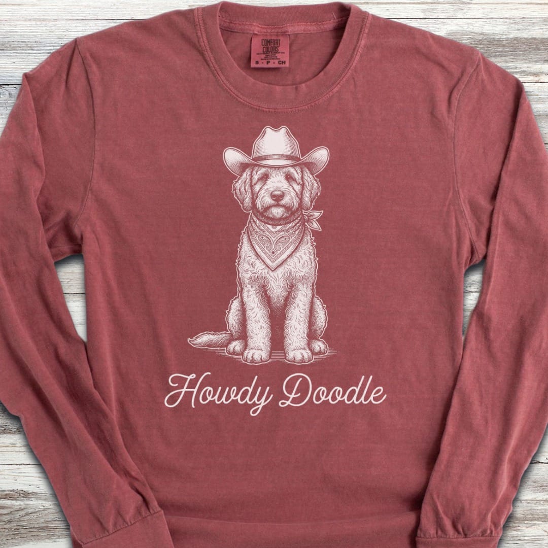 Doodle Howdy Doodle Long Sleeve Tee