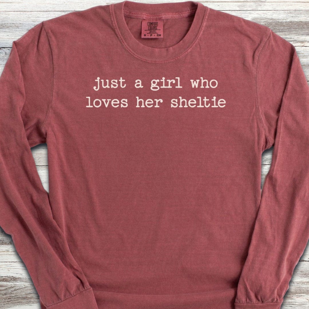 Shetland Sheepdog Girl Long Sleeve Tee