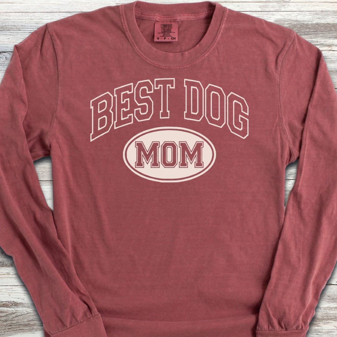Best Dog University Mom Long Sleeve Tee
