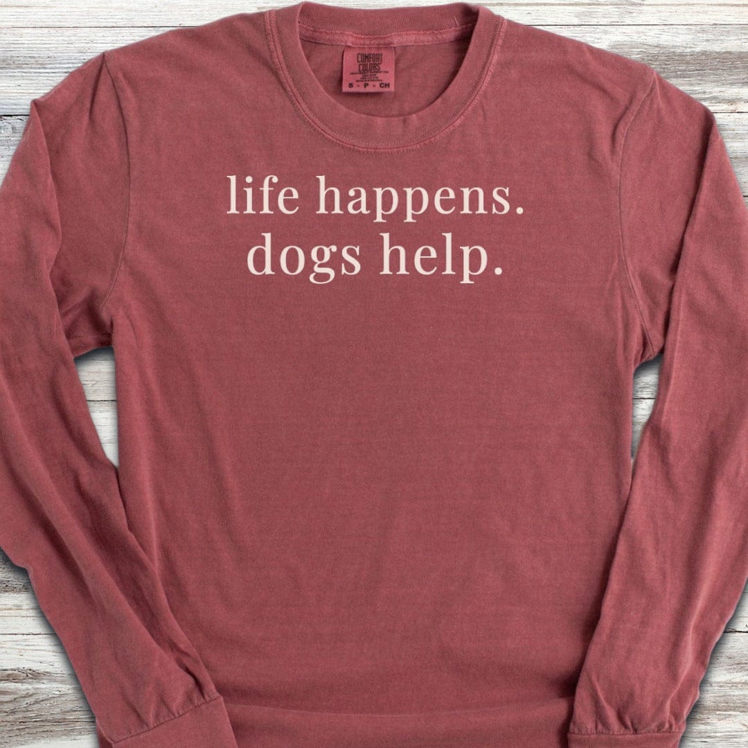Dogs Help Long Sleeve Tee